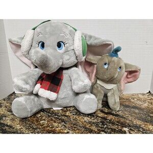 Lot Of 2 Disney Dumbo The Elephant Plush One 2017 And Other One Vintage